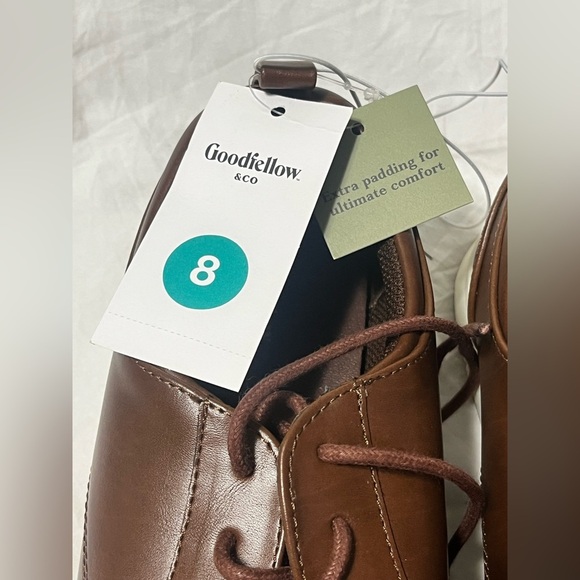 Goodfellow Brown Leather Men's Shoes Size 8 NWT - Picture 6 of 12